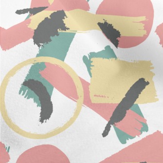 Artistic Watercolor Lines Micro Fleece