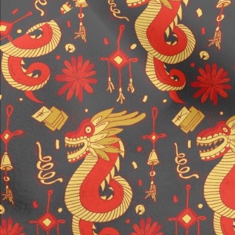 Ancient Chinese Mythical Beast Micro Fleece