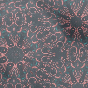 Mysterious Horror Group Flower Micro Fleece