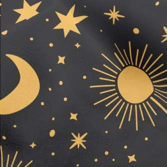 Dazzling Stars Sun Moon Micro Fleece