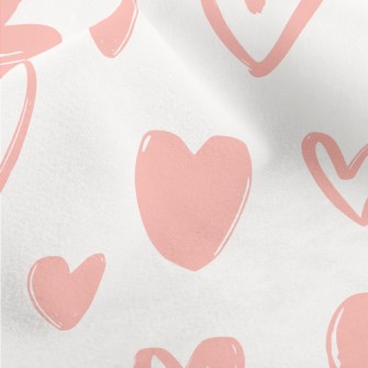 Simple Outline Of Love Paintin Micro Fleece