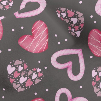 Changeable Shapes Of Hearts Micro Fleece