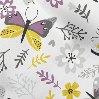 Garden Butterfly Micro Fleece