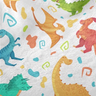 Happy Dancing Dinosaurs Minky