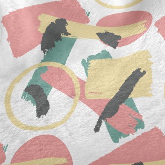 Artistic Watercolor Lines Minky