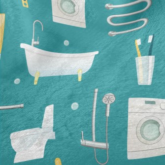 Bathtub Toilet Washing Machine Minky