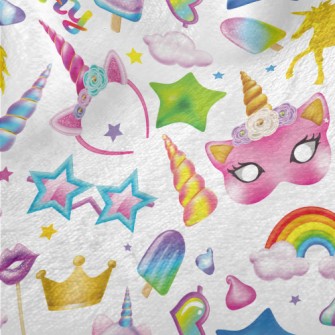 Unicorn Birthday Theme Party Minky