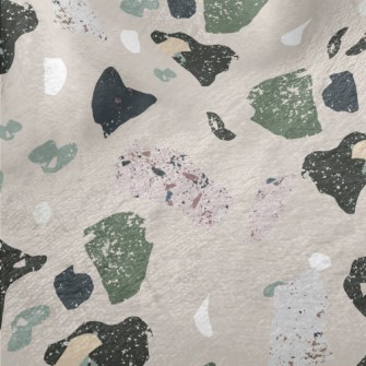Abstract Mottled Color Blocks Minky
