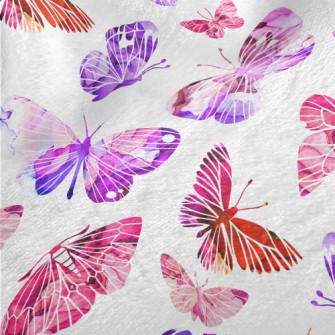 Silhouette Beautiful Butterfly Minky