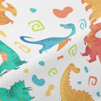 Happy Dancing Dinosaurs Piqué