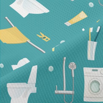 Bathtub Toilet Washing Machine Piqué
