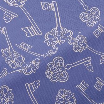 Retro Pattern Key Piqué
