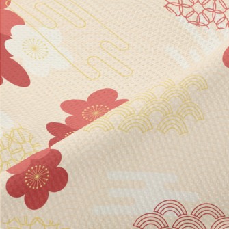 Japanese Classical Cherry Blos Piqué