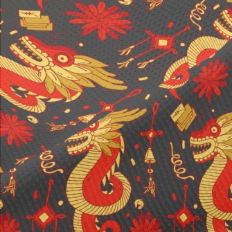 Ancient Chinese Mythical Beast Piqué