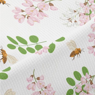 Worker Bees Carefully Collect  Piqué