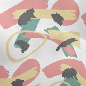 Artistic Watercolor Lines Lightweight Performance Linen