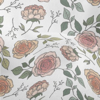 Beautiful Bicolor Rose Lightweight Performance Linen