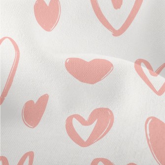 Simple Outline Of Love Paintin Lightweight Performance Linen