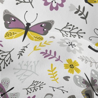 Garden Butterfly Lightweight Performance Linen