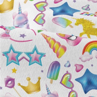 Unicorn Birthday Theme Party Modern Jersey
