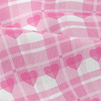 Classic Plaid With Hearts Modern Jersey