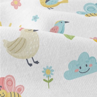 Farm Garden Bee Butterfly Modern Jersey