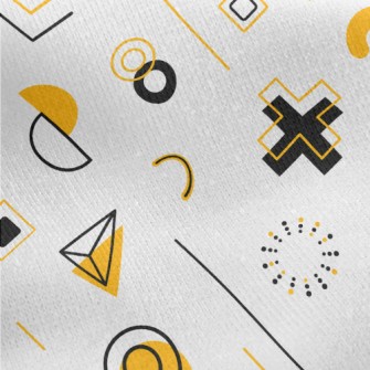 Drifting Geometry Jersey Backed Fleece