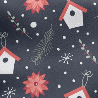 Cozy Flower House Jersey Backed Fleece