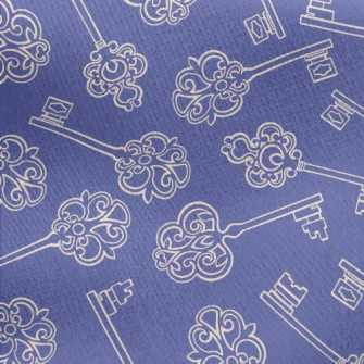 Retro Pattern Key Jersey Backed Fleece