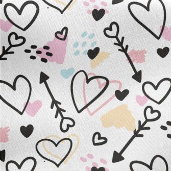 Basket Of Love Arrows Of Love Jersey Backed Fleece