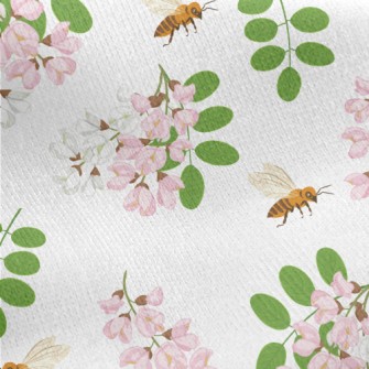 Worker Bees Carefully Collect  Jersey Backed Fleece