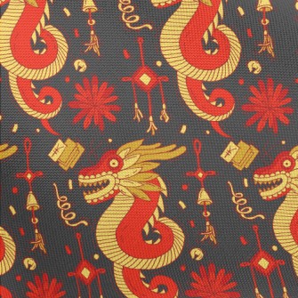 Ancient Chinese Mythical Beast Pongee