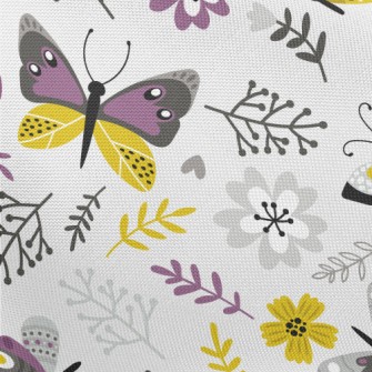 Garden Butterfly Pongee