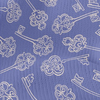 Retro Pattern Key Stretch Jersey