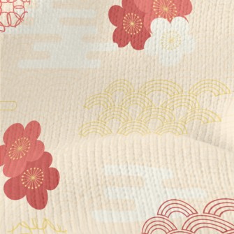 Japanese Classical Cherry Blos Stretch Jersey