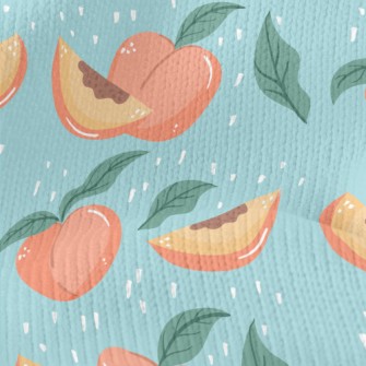 Plump And Sweet Peach Stretch Jersey