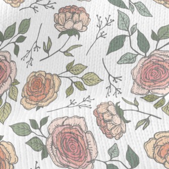 Beautiful Bicolor Rose Stretch Jersey