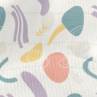 Colorful Abstract Color Blocks Stretch Jersey