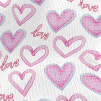 Love Rope Heart Stretch Jersey