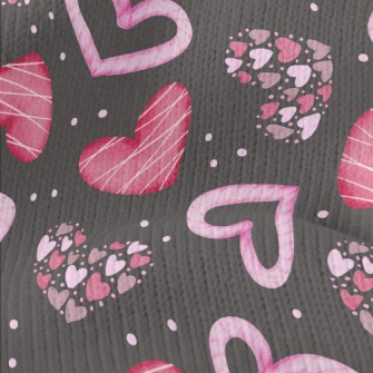Changeable Shapes Of Hearts Stretch Jersey
