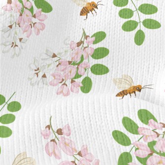 Worker Bees Carefully Collect  Stretch Jersey