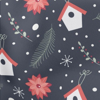 Cozy Flower House Lightweight Cotton Poplin