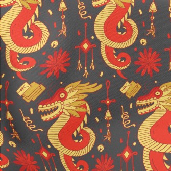 Ancient Chinese Mythical Beast Lightweight Cotton Poplin