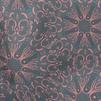 Mysterious Horror Group Flower Lightweight Cotton Poplin