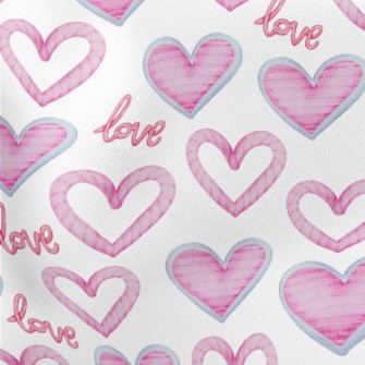 Love Rope Heart Lightweight Cotton Poplin