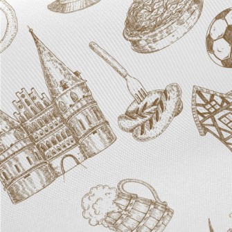 Traditional Winery Farm Midweight Cotton Poplin