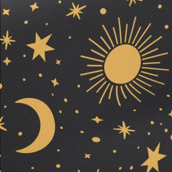 Dazzling Stars Sun Moon Midweight Cotton Poplin