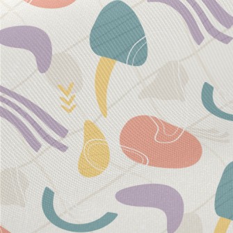 Colorful Abstract Color Blocks Midweight Cotton Poplin