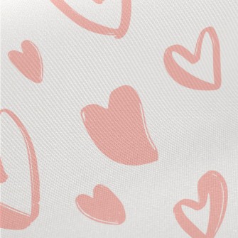 Simple Outline Of Love Paintin Midweight Cotton Poplin
