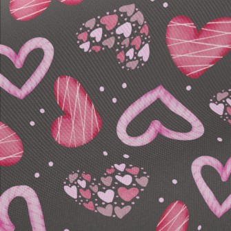Changeable Shapes Of Hearts Midweight Cotton Poplin